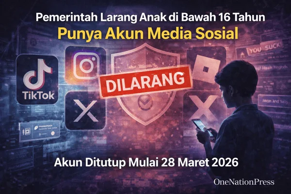 Pemerintah Larang Anak di Bawah 16 Tahun Punya Akun Media Sosial
